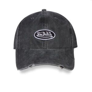 NWT Von Dutch Distressed Charcoal Dad HAT dark gray LImited DEAL unisex